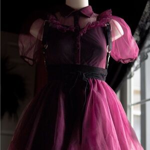 Elegant Sheer pink Dress from Disturbia